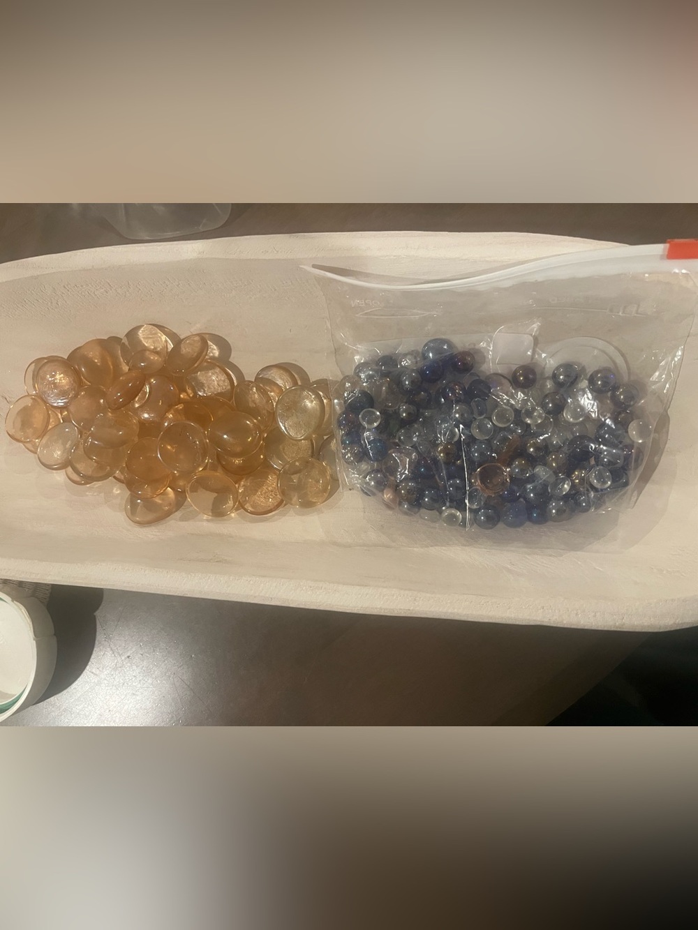 Like new ( no chip/ no crack ) versatile multiple color Glass Gem Fillers